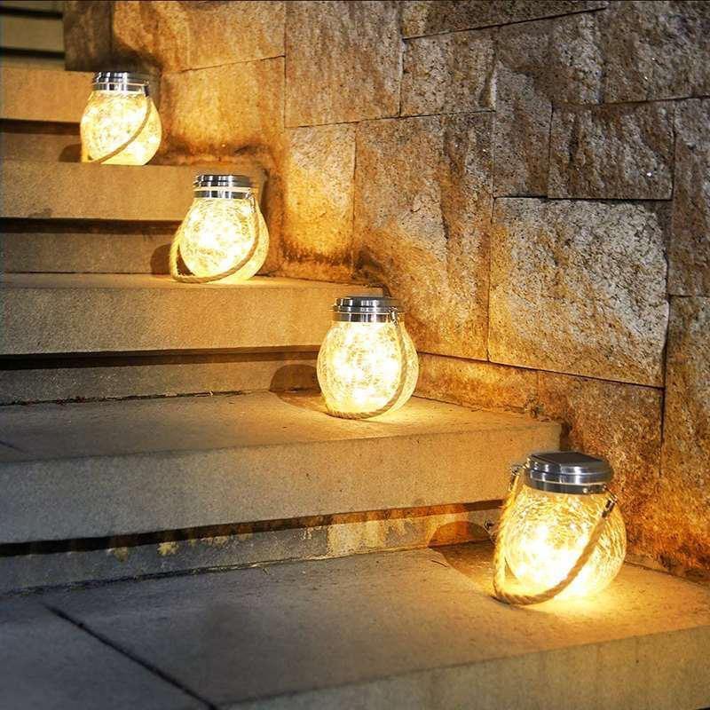Solar Mason Jar Lampe - Lunara | Karnz