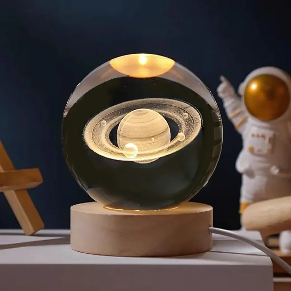 Karnz | LED-Nachtlicht mit 3D-Kristallkugel