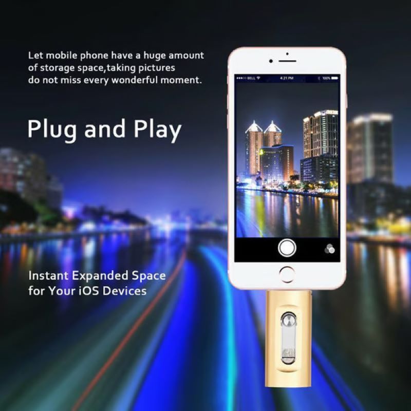 3-in-1-USB-Stick mit großer Speicherkapazität für Mobiltelefon und Computer
