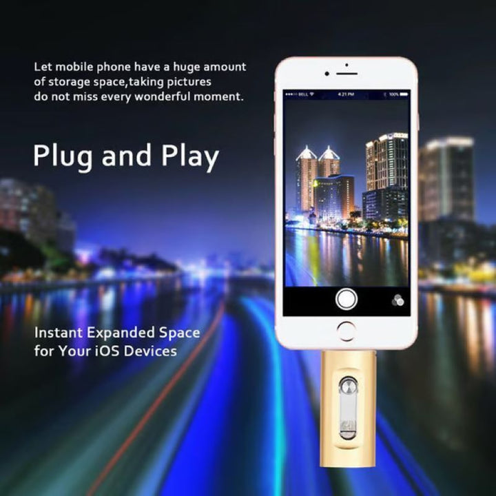 3-in-1-USB-Stick mit großer Speicherkapazität für Mobiltelefon und Computer