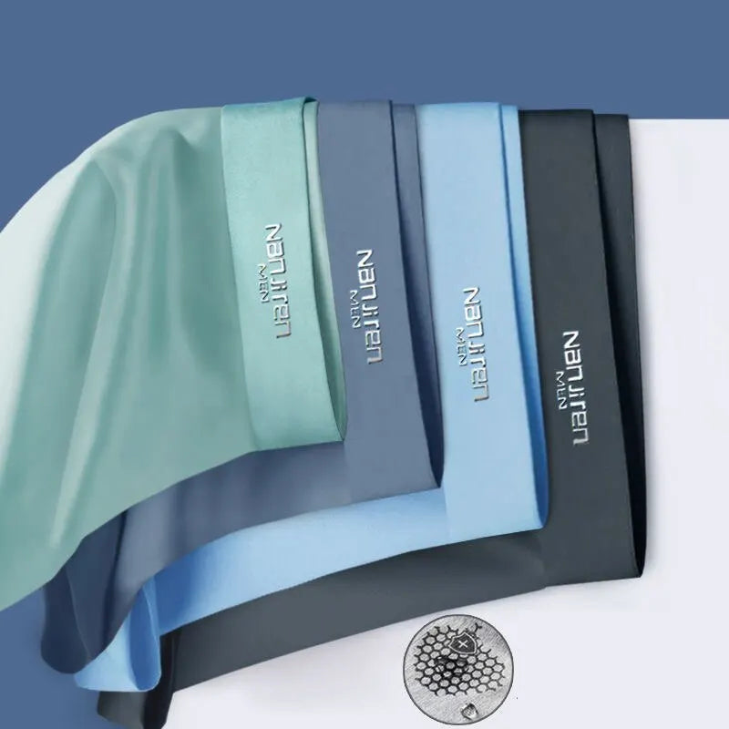 CoolSilk 4-teilige Eis-Seiden-Boxershorts mit Graphen-Technologie | Karnz