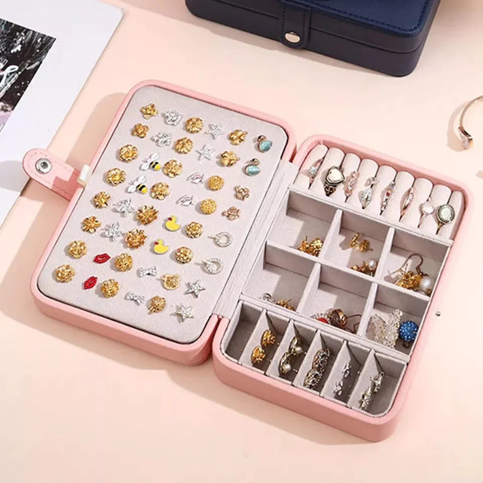 Leder Mini Schmuckbox Doppelschicht Karnz