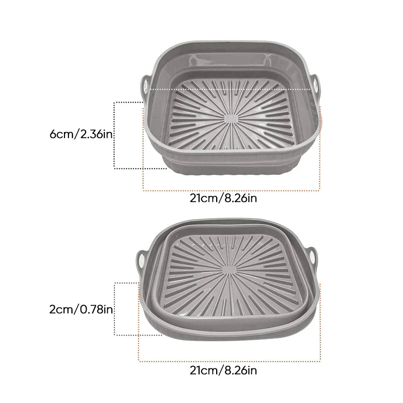 Air Fryer Silikon Grillpfanne Wiederverwendbare Backform | Karnz