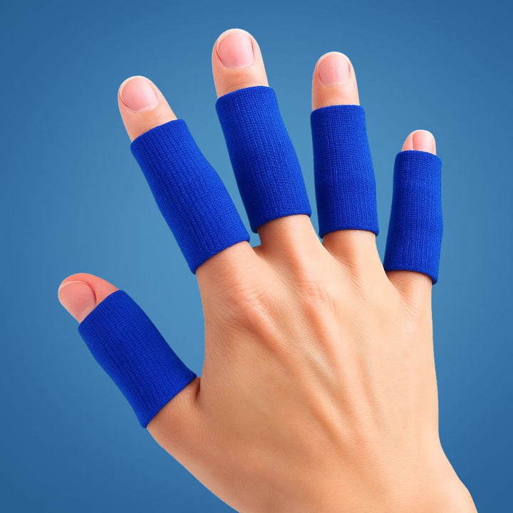 FlexiGuard | Finger Schutzärmel – Verletzungsprävention – Atmungsaktive, enganliegende Passform – Hält Wunden und Verbände an Ort und Stelle – Sport- und Alltagskomfort Karnz