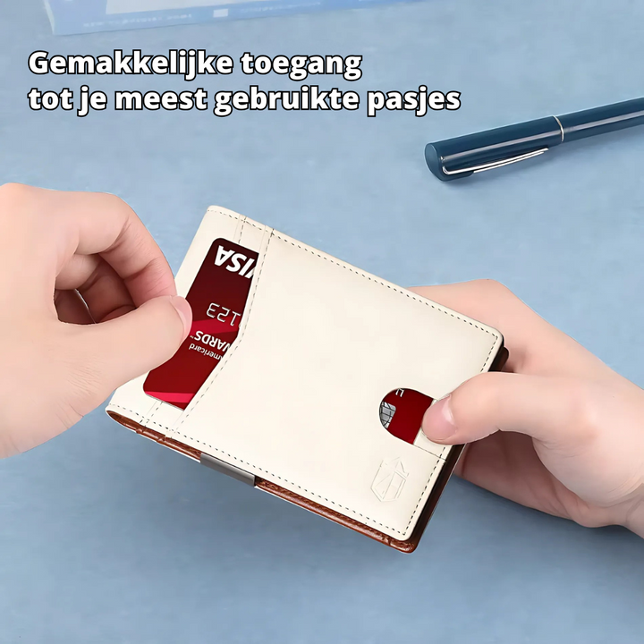 SafeSlim RFID-Geldbörse aus Leder für Herren – Kompakt, dünn und sicher