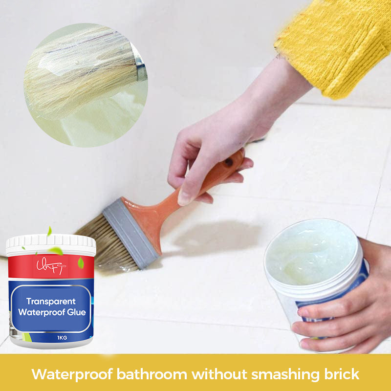 Transparenter, wasserfester Klebstoff