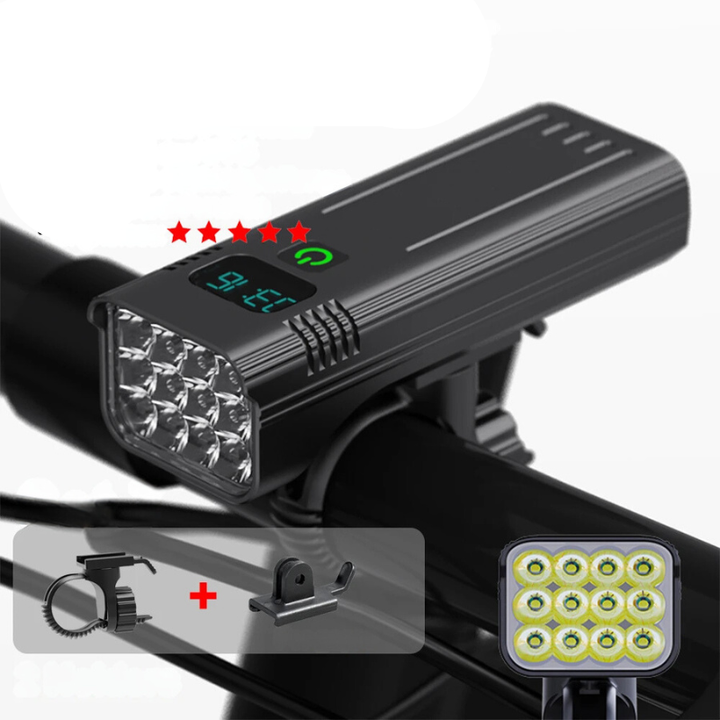 5000 Lumen USB-wiederaufladbare Fahrradlampe mit Halterungen