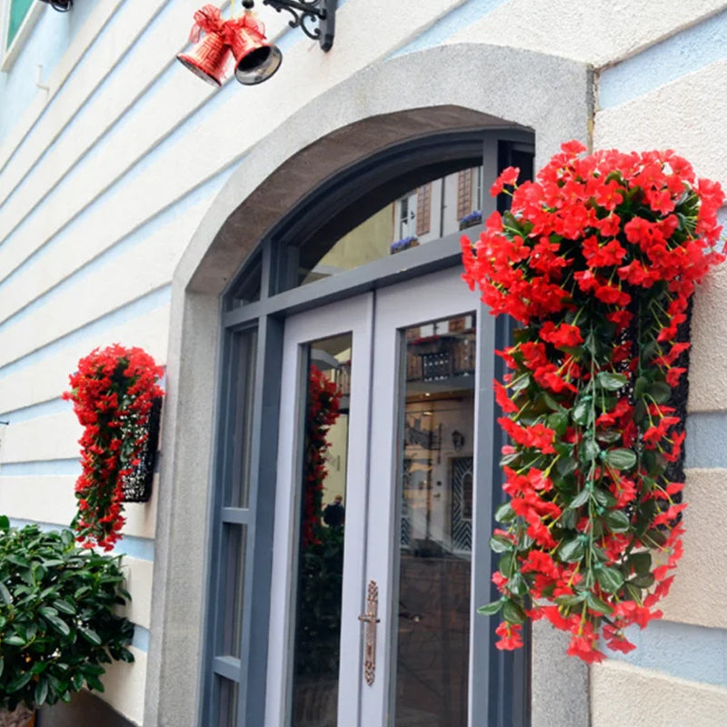 Lebendige künstliche hängende Orchideenbündel | Karnz