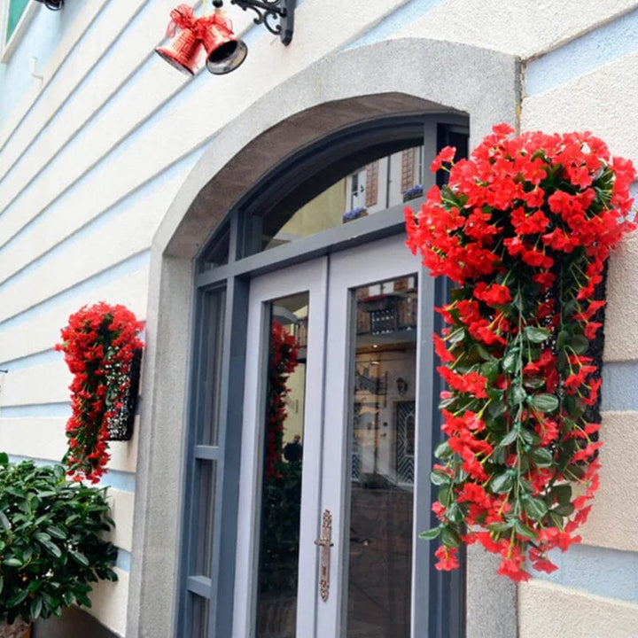 Lebendige künstliche hängende Orchideenbündel | Karnz