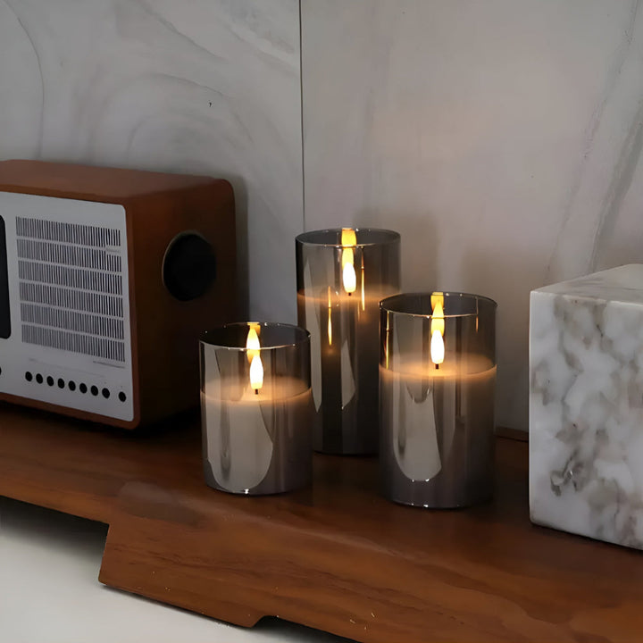 3D Flacker Flameless Kerzen Set | Karnz