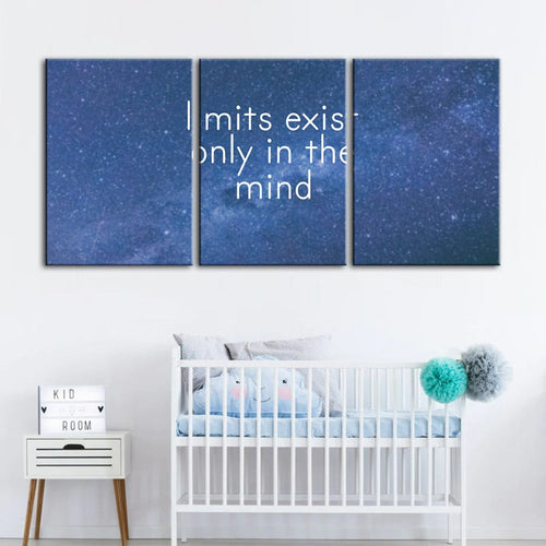 Galaxy Motivation-Canvas Wandkunst Gemälde 3 Teile