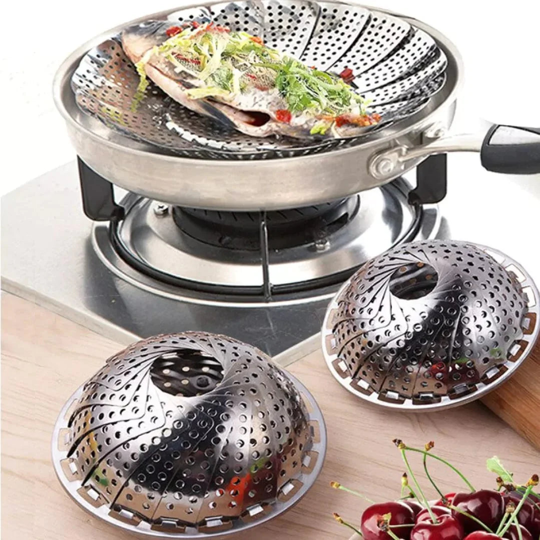 Faltender Mesh-Dampfgareinsatz Stahl Karnz