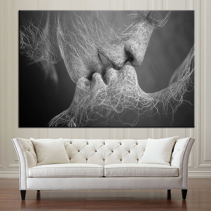 Lines Of Lovers - Leinwand Wandkunst Malerei