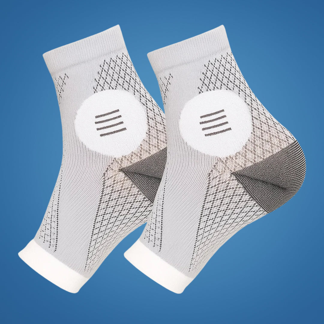 Neurowear | Kompressionssocken für Neuropathie – Graduierte 20–31 mmHg – Atmungsaktives Design ohne Zehen – Ganztägige Linderung für geschwollene Füße Karnz