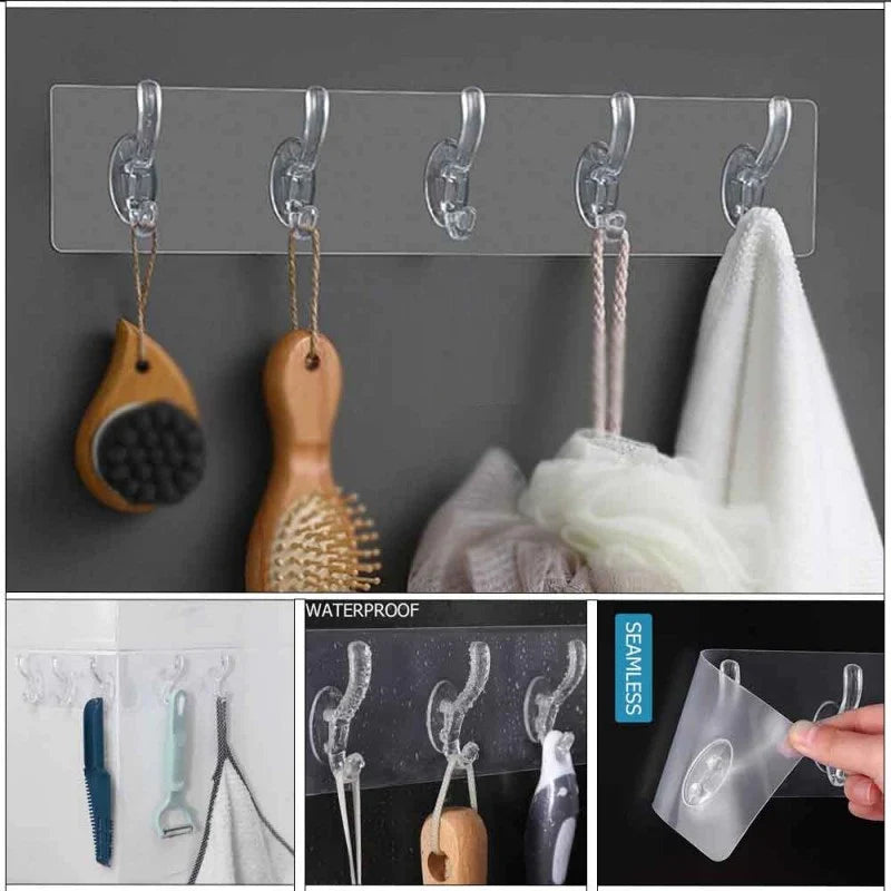 Transparente Wandhaken zum Aufhängen Karnz
