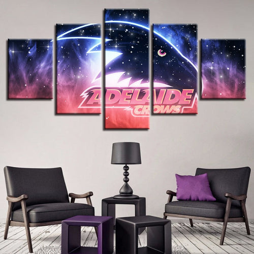 Adelaide Crows Galaxy 5-Teilig - Leinwand Wandkunst Gemälde