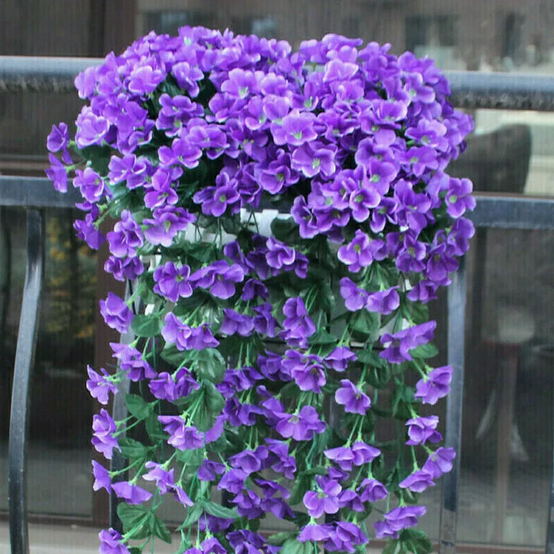 Lebendige künstliche hängende Orchideenbündel | Karnz