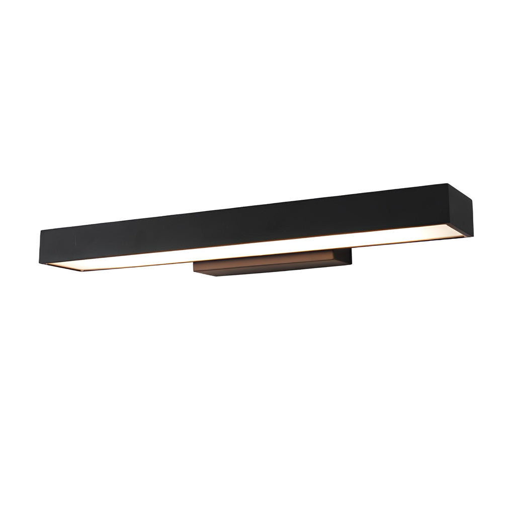 Moderne LED-Wandleuchte mit Bewegungssensor und schwarzem Gehäuse