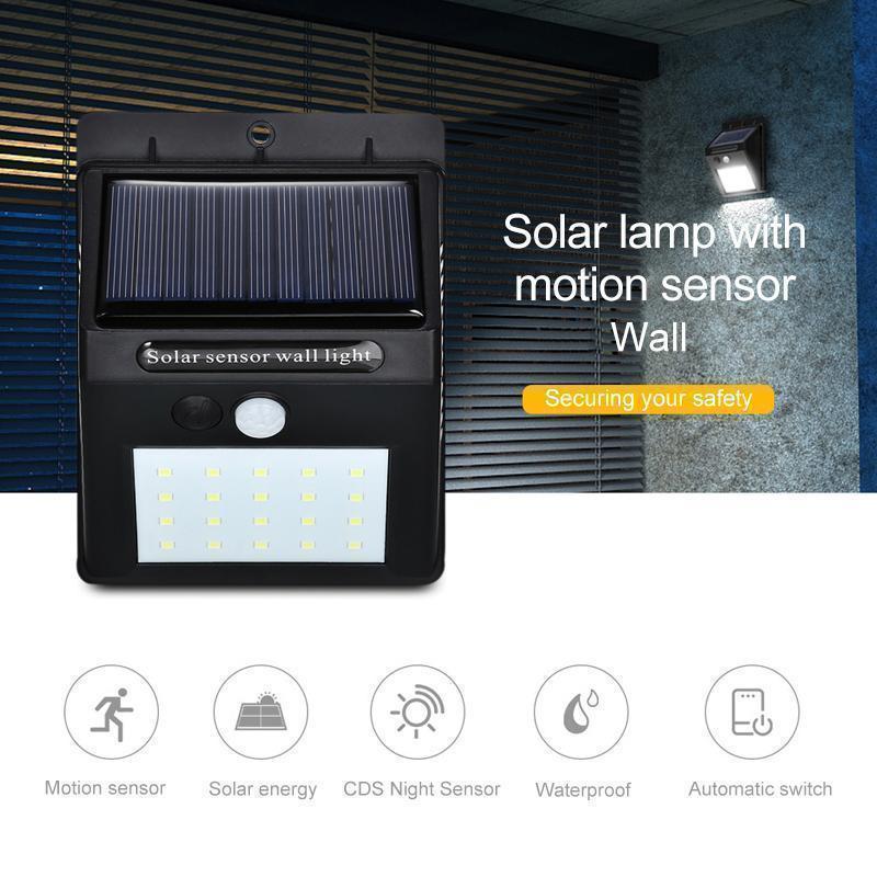 Sandsberg | Solar-LED-Wandleuchte | Bewegungsmelder, Extra Hell