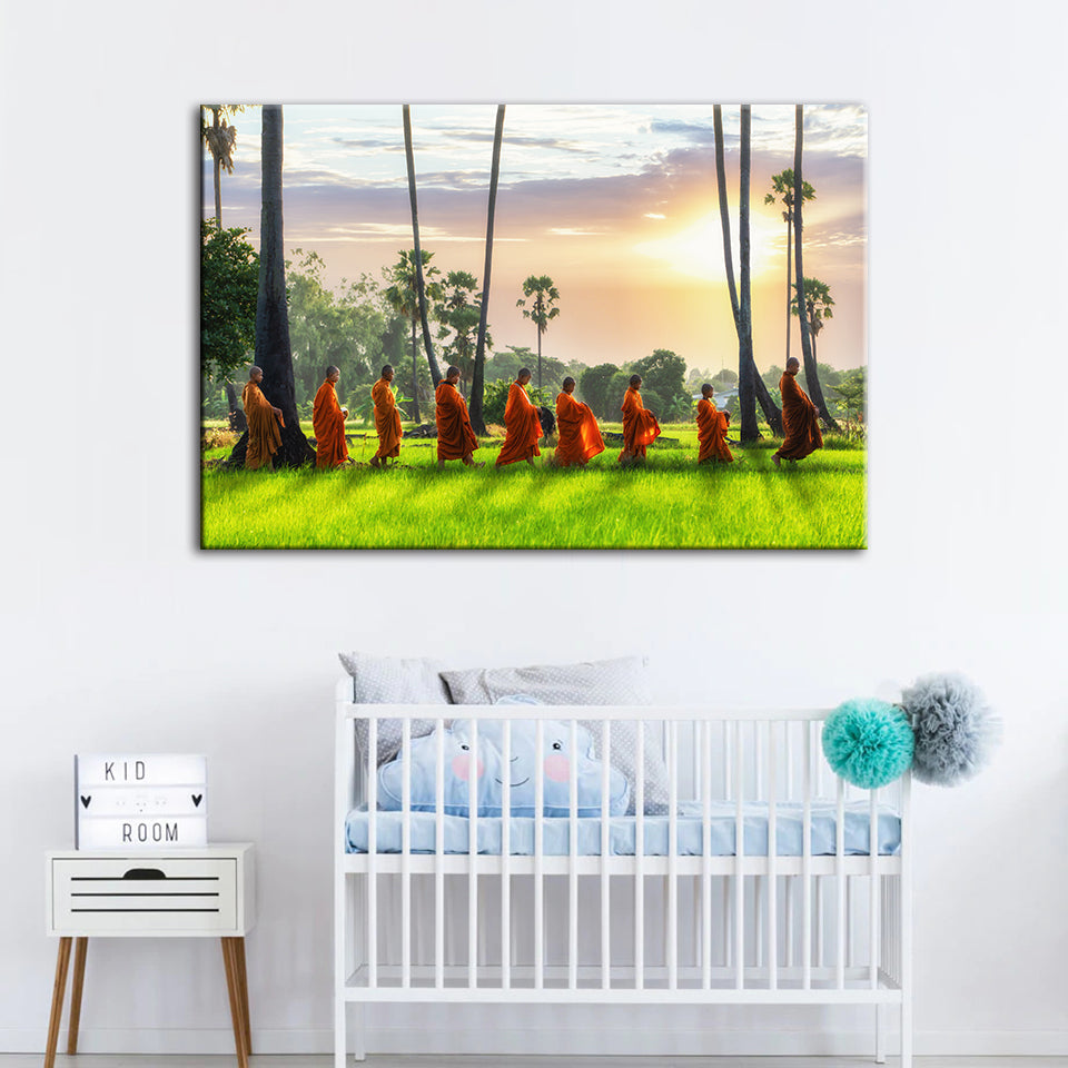 Morgen Spaziergang - Leinwand Wandkunst Malerei