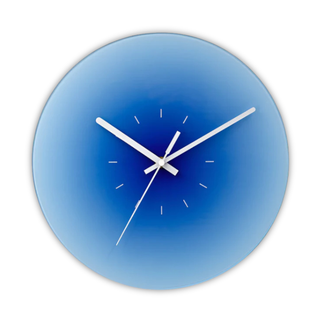 Karnz | Design Glas Wanduhr