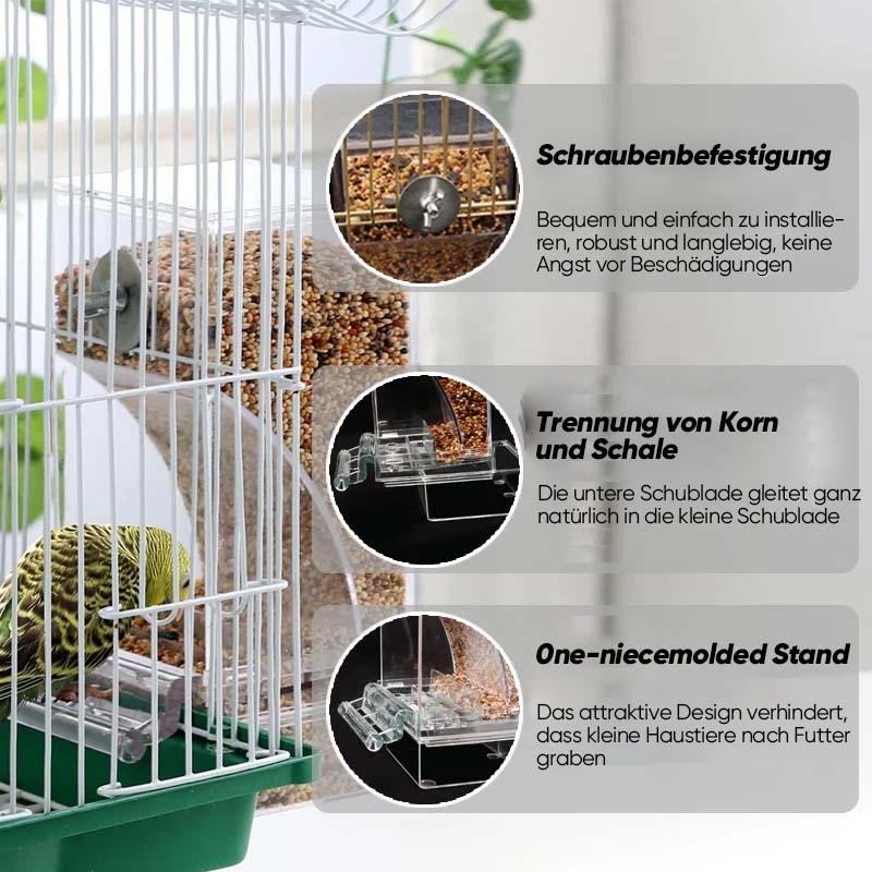 Automatischer, auslaufsicherer Vogelfutterspender | Karnz