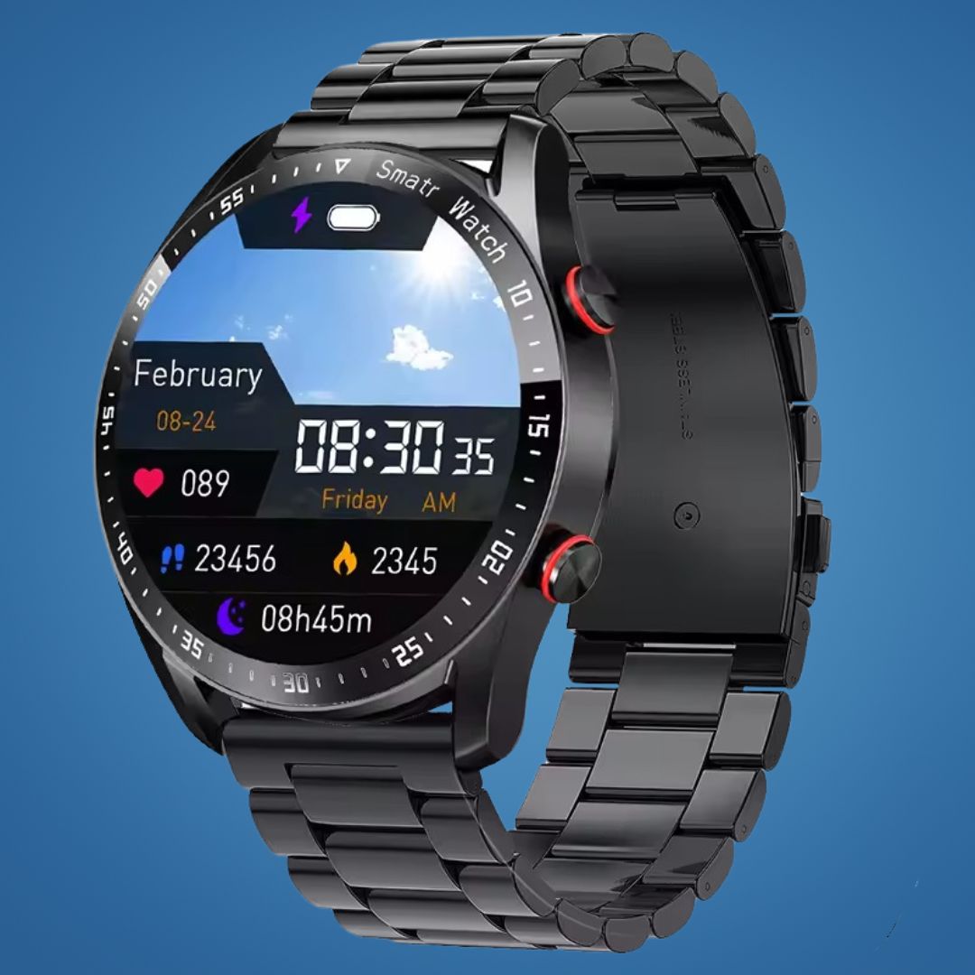 FitTrack | Nicht-invasive Fitness-Smartwatch - Verfolgt körperliche Aktivität - Herzfrequenz - Schlaf - Training - GPS-Benachrichtigungen - Wasserfest Karnz