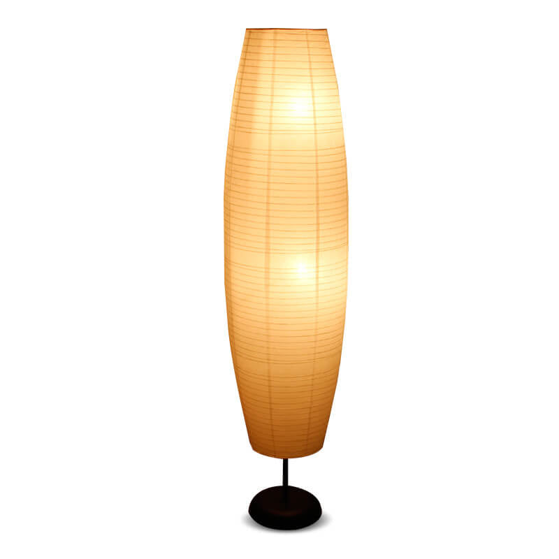 Moderne Stehlampe mit doppeltem Lampschirm – LumiTwins Designlampe 137 cm hoch | Karnz