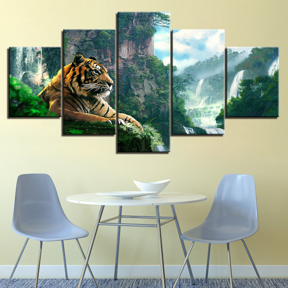 Tiger - Leinwand Wandkunst Malerei