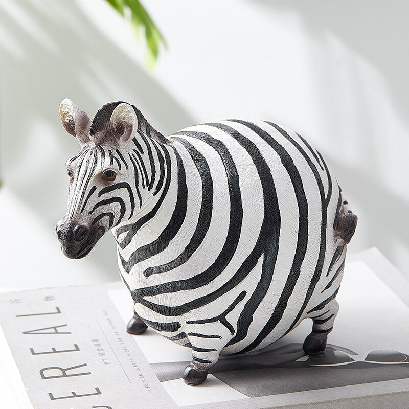 Moderne süße Zebra Harzfiguren | Karnz