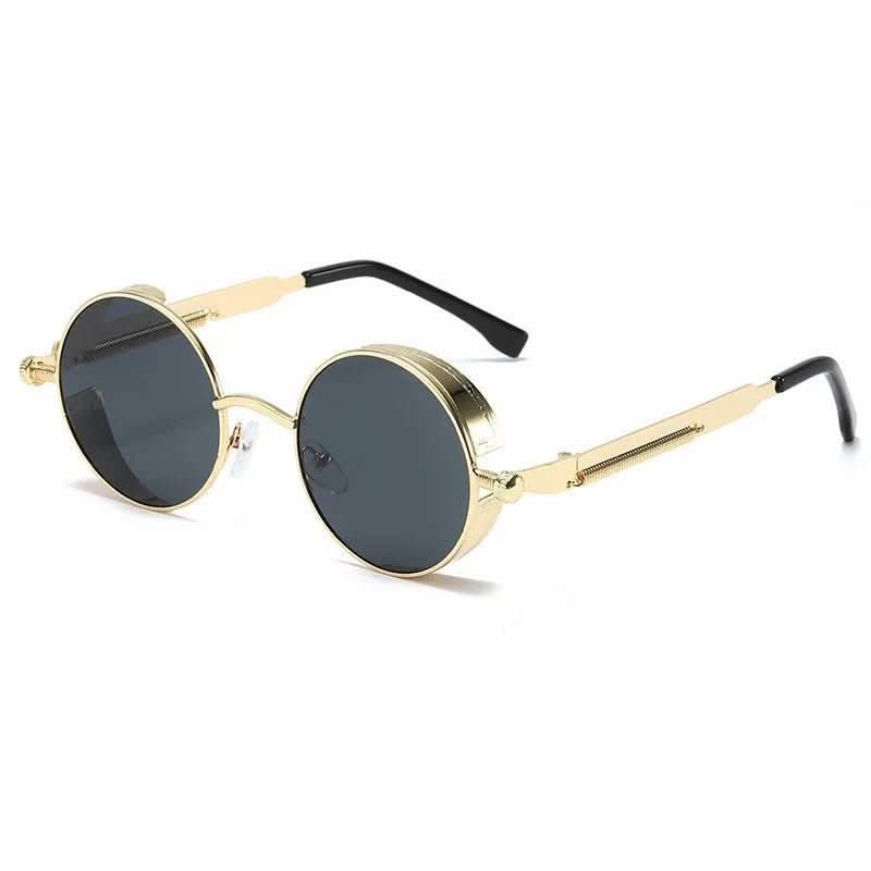 Runde Vintage-Sonnenbrille mit UV400-Schutz und Retro-Design