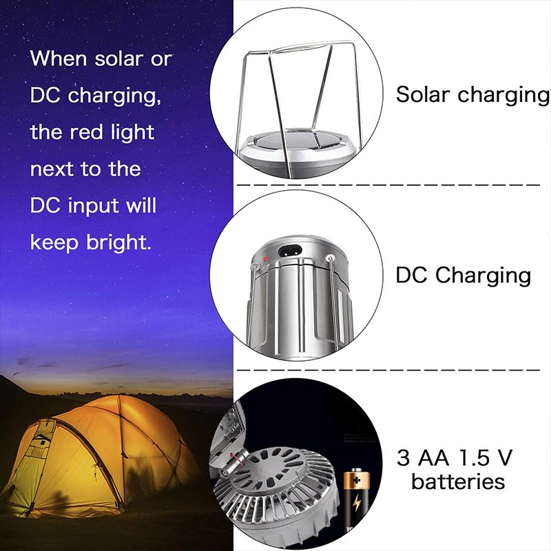 Outdoor LED Camping Licht mit Ventilator | Karnz
