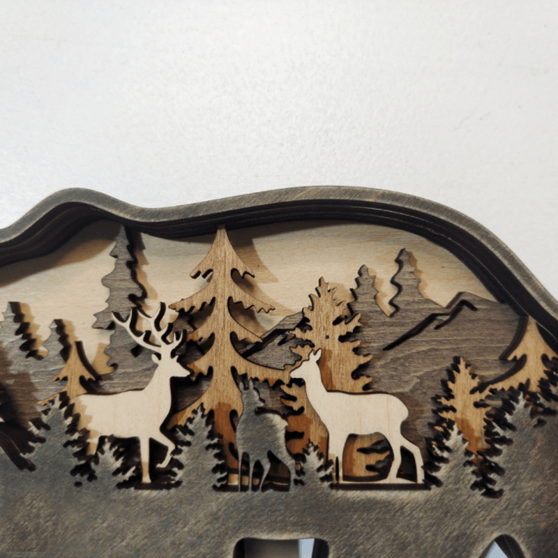 Kreative Waldtierdekoration