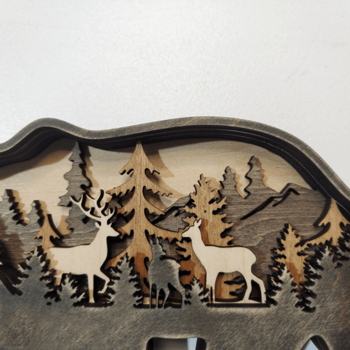 Kreative Waldtierdekoration