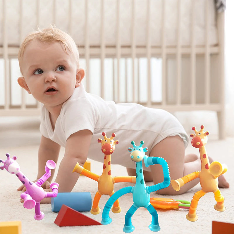 Teleskopische Saugnapf Giraffe Spielzeug | Karnz