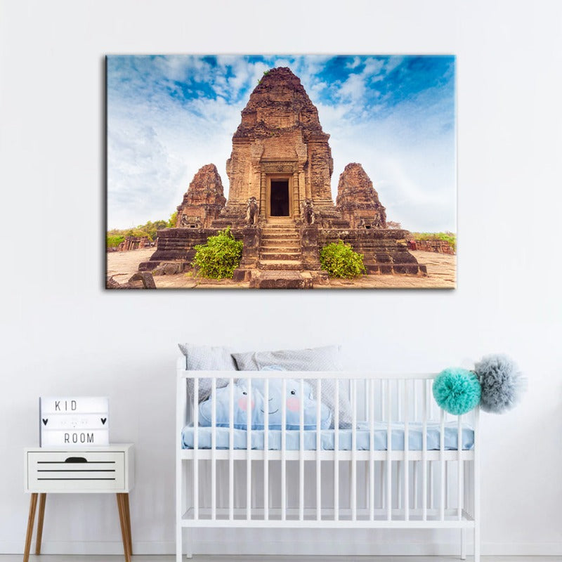 Antiker Tempel - Leinwand Wandkunst Gemälde