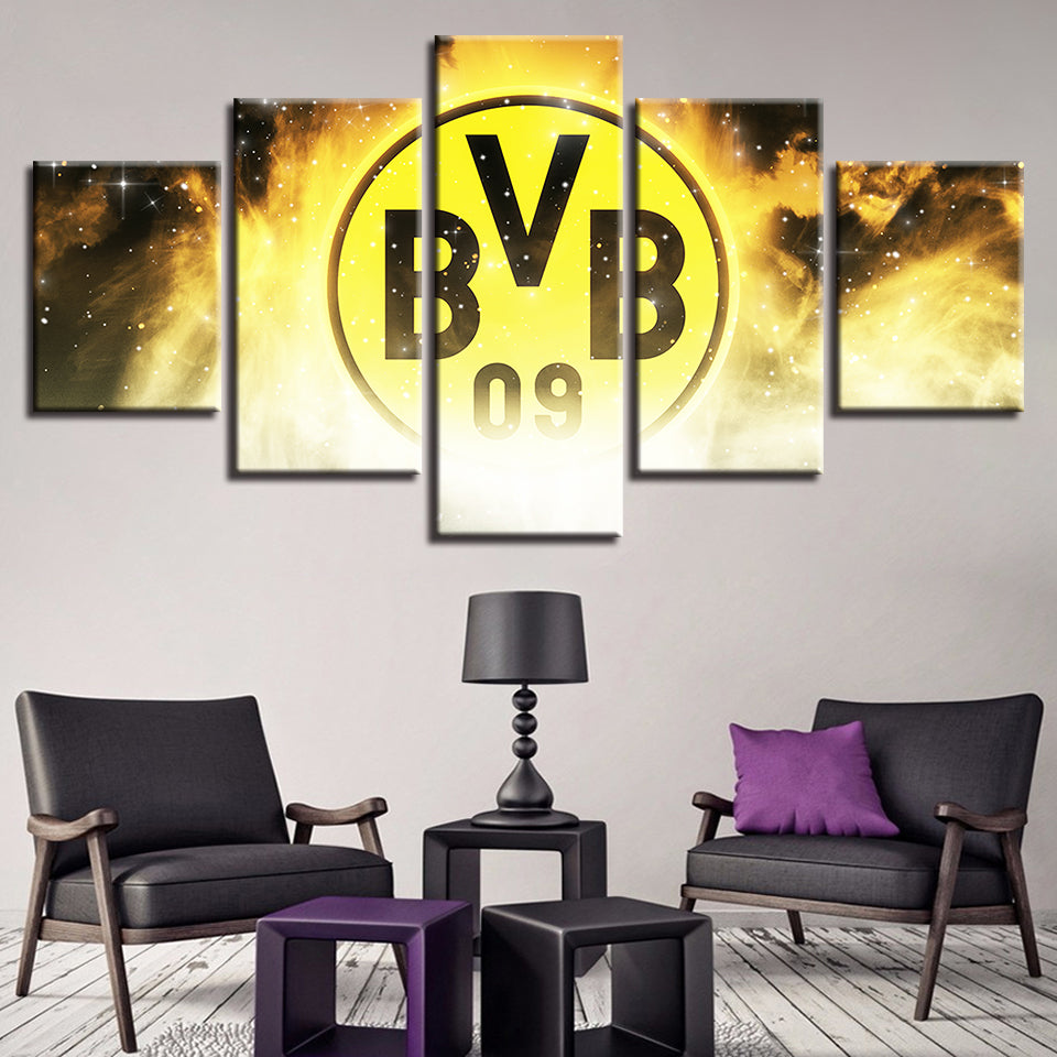 Borussia Dortmund 5 Stück - Leinwand Wandkunstmalerei