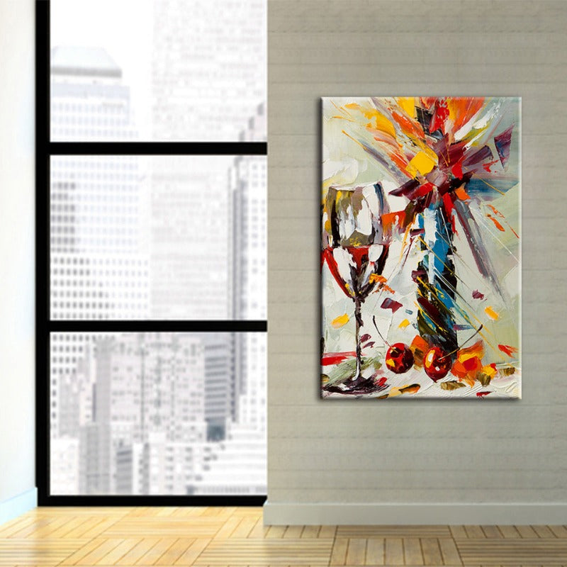 Abstrakte Sommer - Leinwand Wandkunst Gemälde