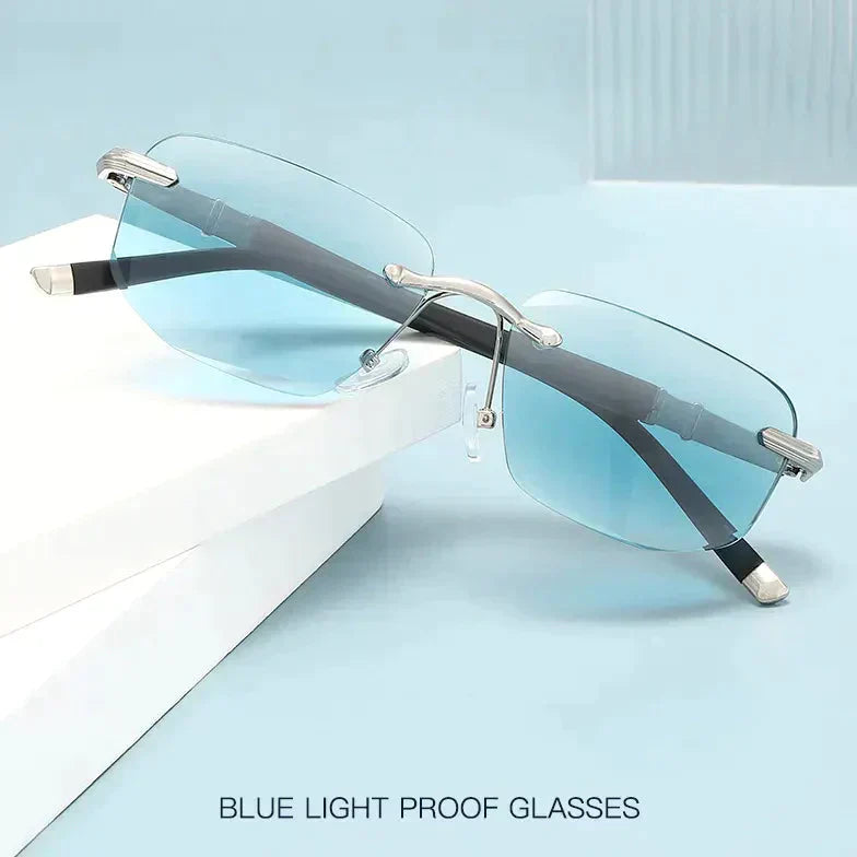 Karnz | Saphir Hohe Härte Anti-Blau Licht Weit und Nah Lesebrille Sonnenbrille