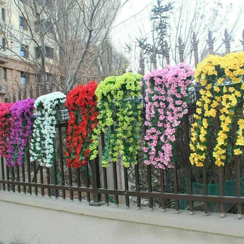 Lebendige künstliche hängende Orchideenbündel | Karnz