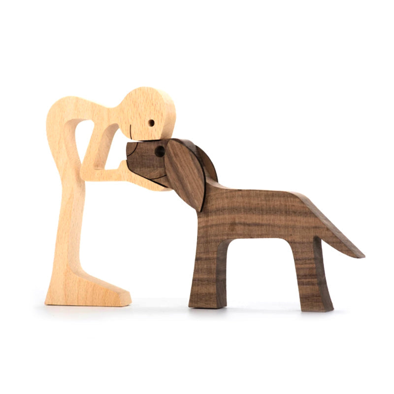Tischornamente aus Holz für Tierliebhaber