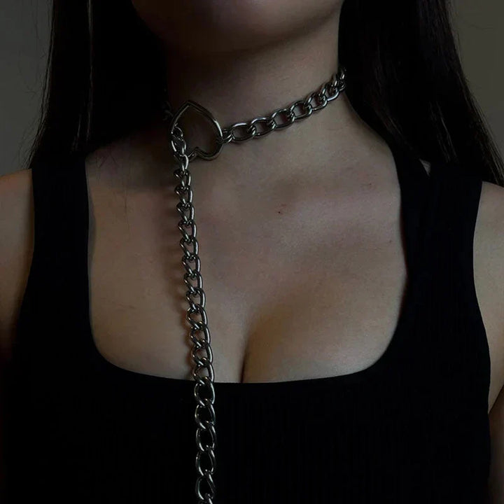 Gothic-Punk-Herzkette