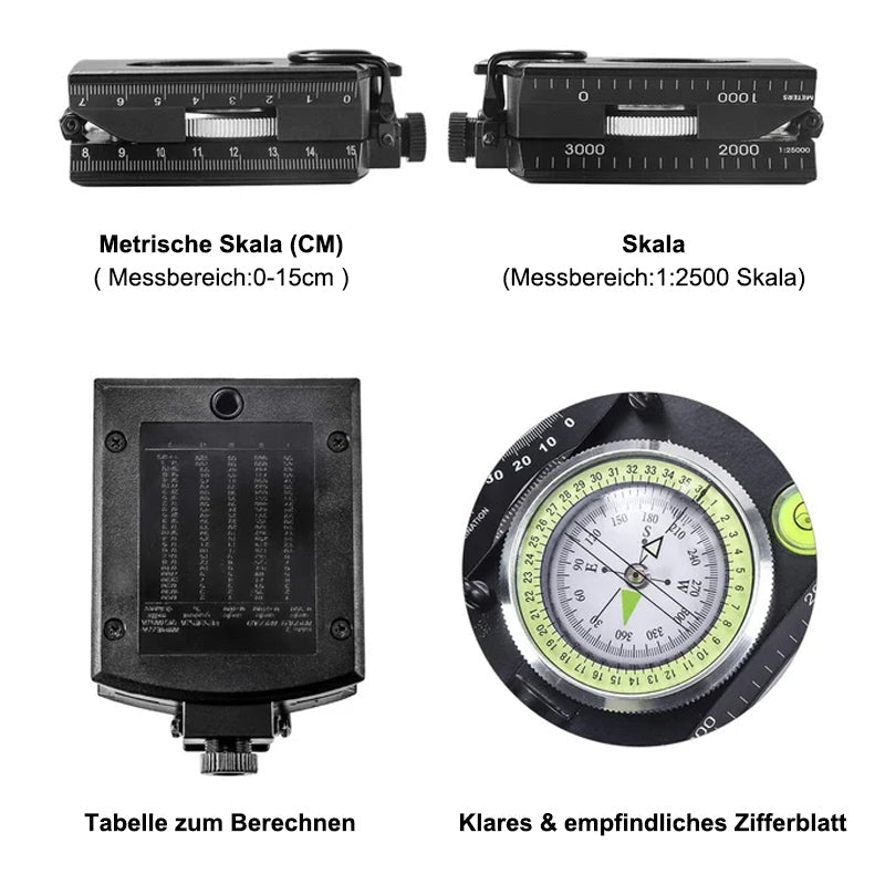Multifunktionaler Kompass mit Flip-Flop-Funktion | Karnz