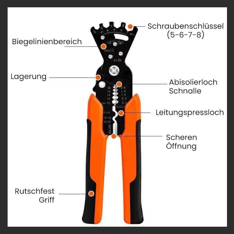 Multifunktionale Abisolierzange | Karnz