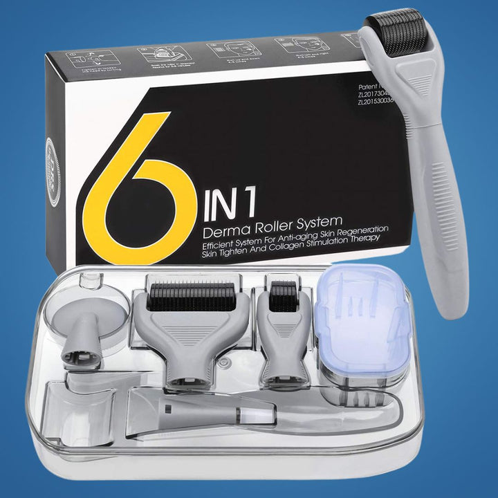DermaGlow Mikronadel Derma Roller Set – Anti-Aging – Titan Nadeln – Hauspflege für Frauen Karnz
