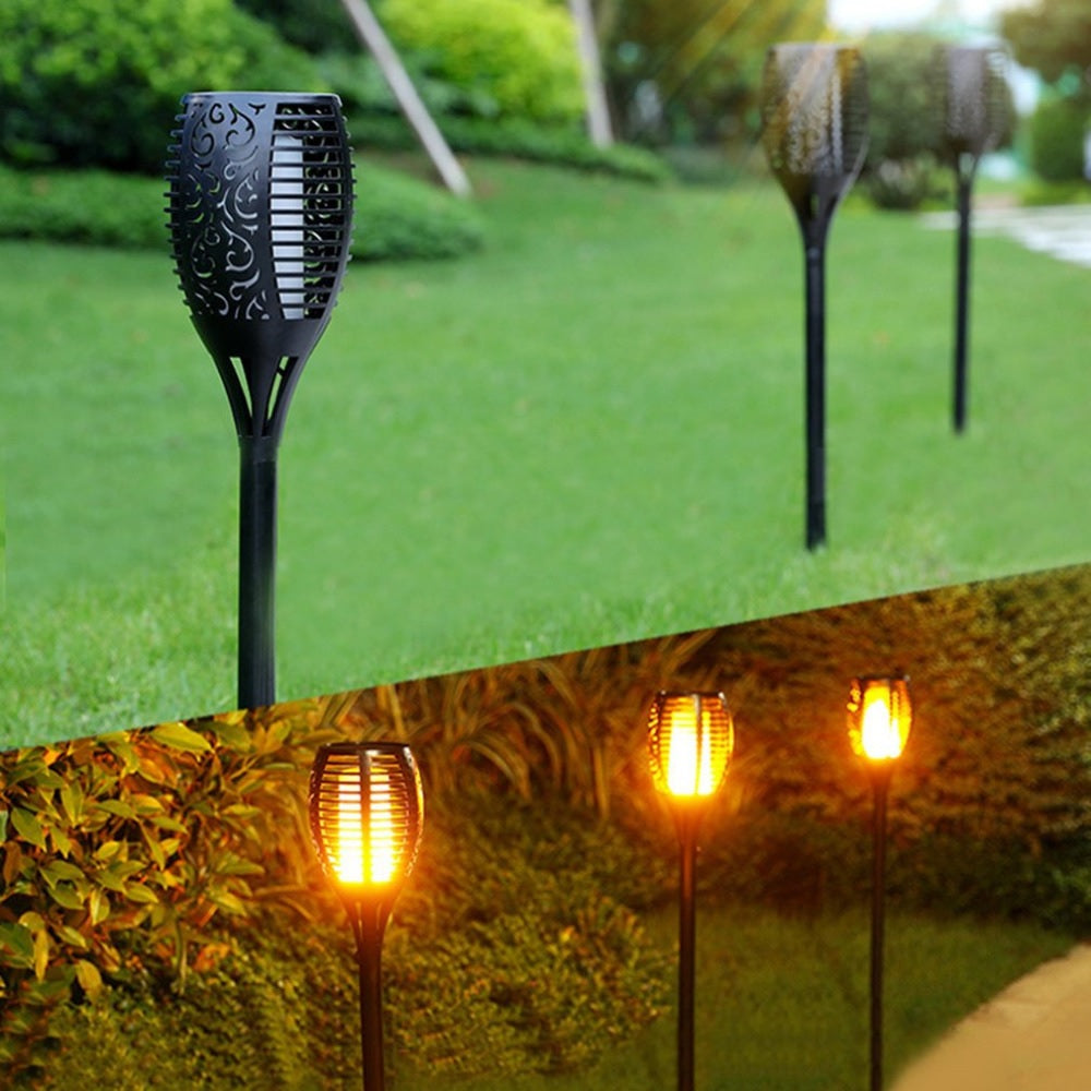 2 PCS Solar LED Taschenlampe Tanzflamme Edition | Karnz