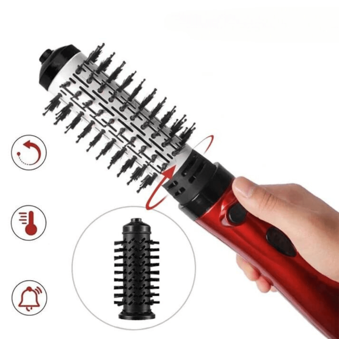 Elektrischer 3-in-1-Haarstyler mit Föhn-, Bürsten- und Lockenstabfunktion