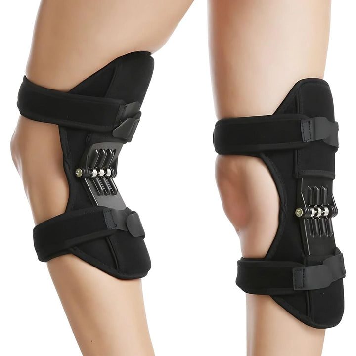 KneeGuard Pro | Set von 2 Scharnier-Kniebandagen-Stabilisatoren zur Schmerzlinderung | Verstellbare Unterstützung bei Knieverletzungen - Arthritis - Nach der Operation Rehabilitation Karnz