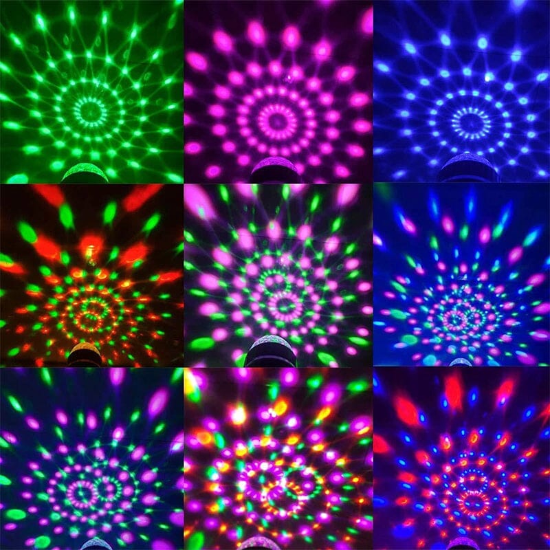 LED Disco Ball Bunte Rotierende Glühbirne | Karnz