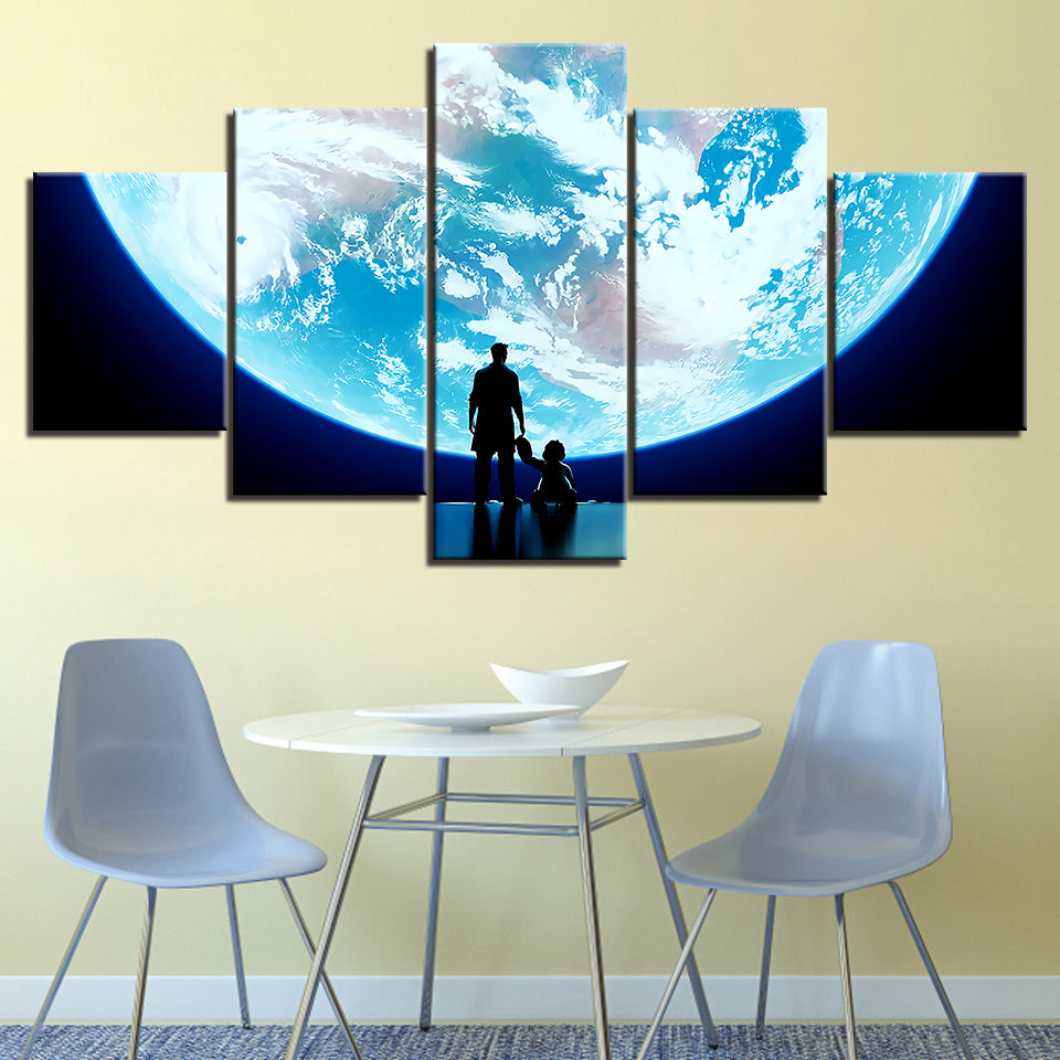 Big, Big World - Leinwand Wandkunst Gemälde